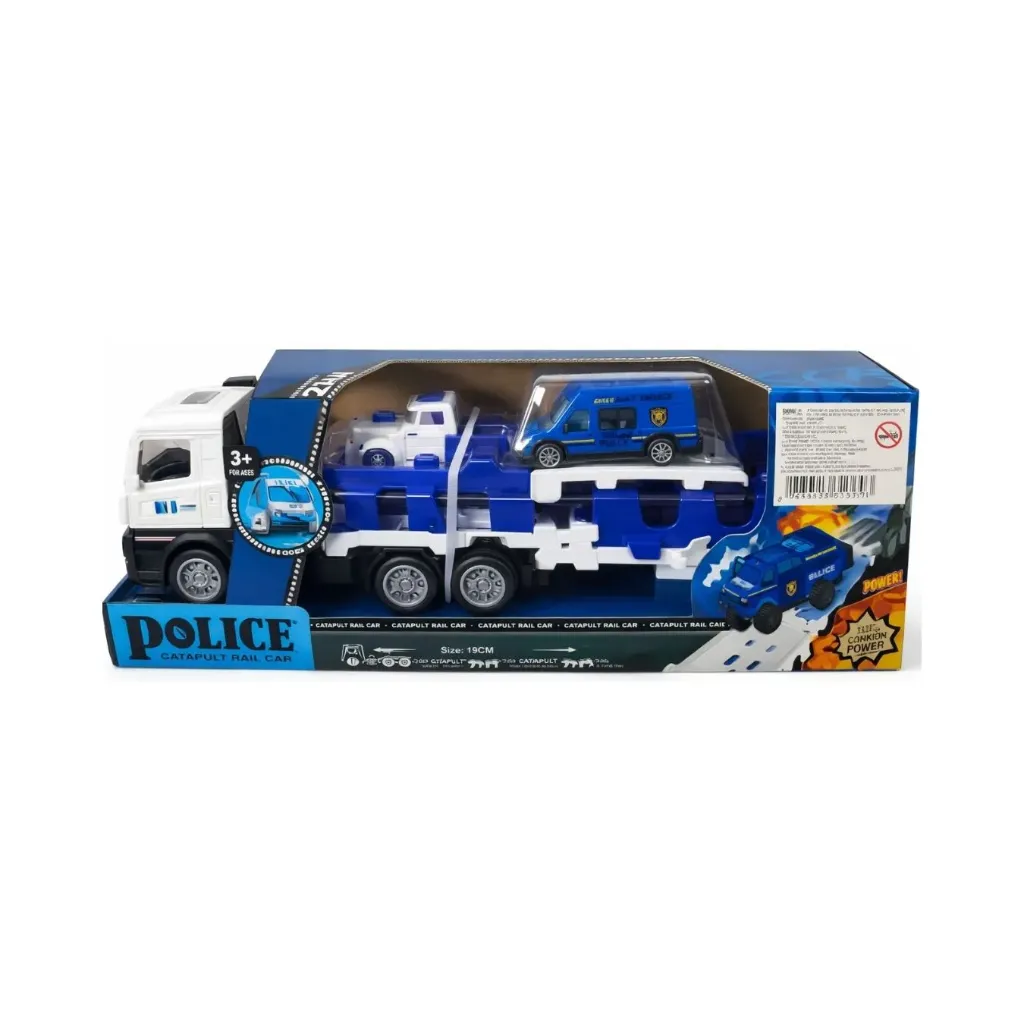 [5194] Camión Fricción Policia c/Accesorios 789409 - Aladdin