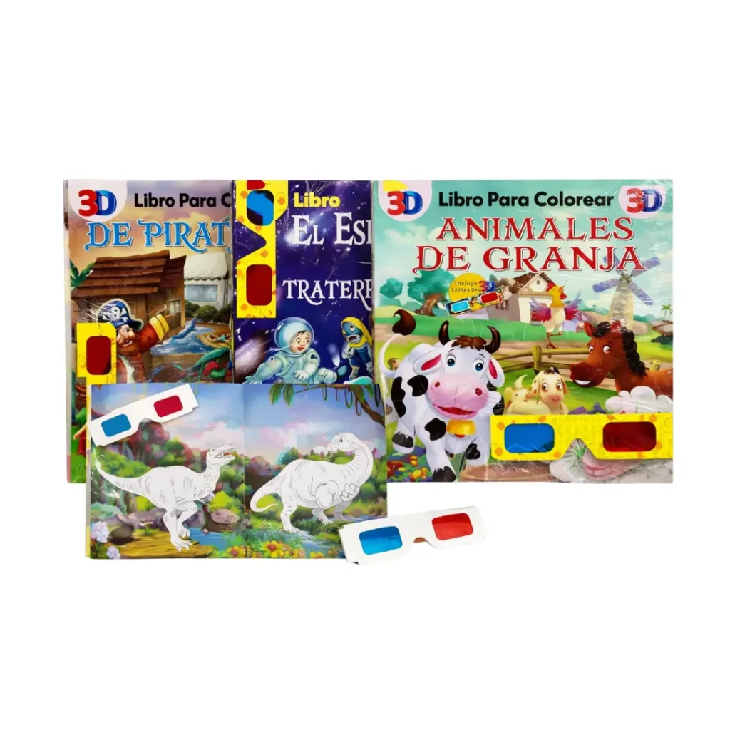 [5196] Libro para pintar 16 páginas 3D - Aladdin / LB404004