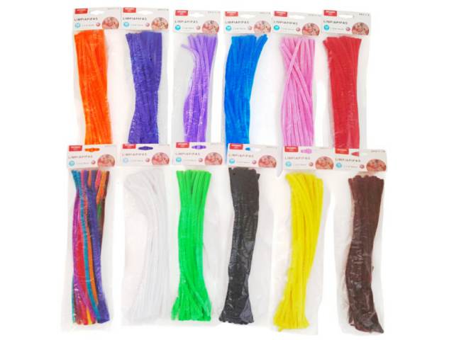 MANUALIDADES LIMPIAPIPA MOTA 30U 30CM COLOR