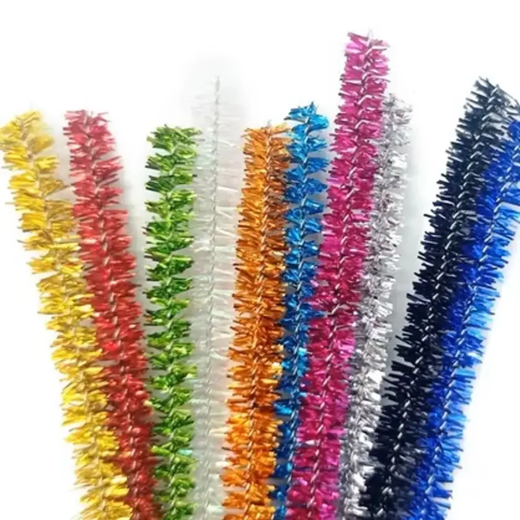 Limpiapipa glitter 30cm 25 unidades - Motarro