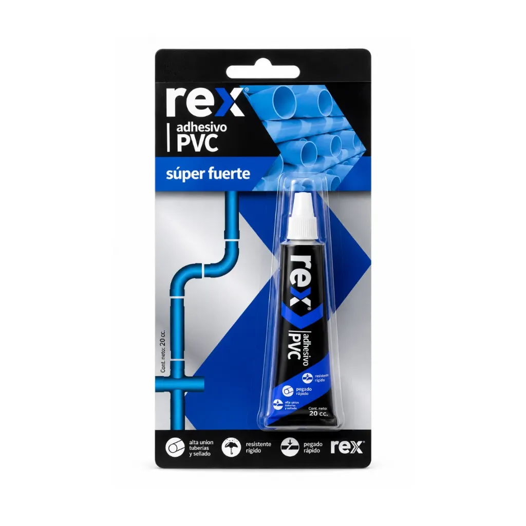 [5303] Adhesivo PVC súper fuerte 20cc - Rex / 30325