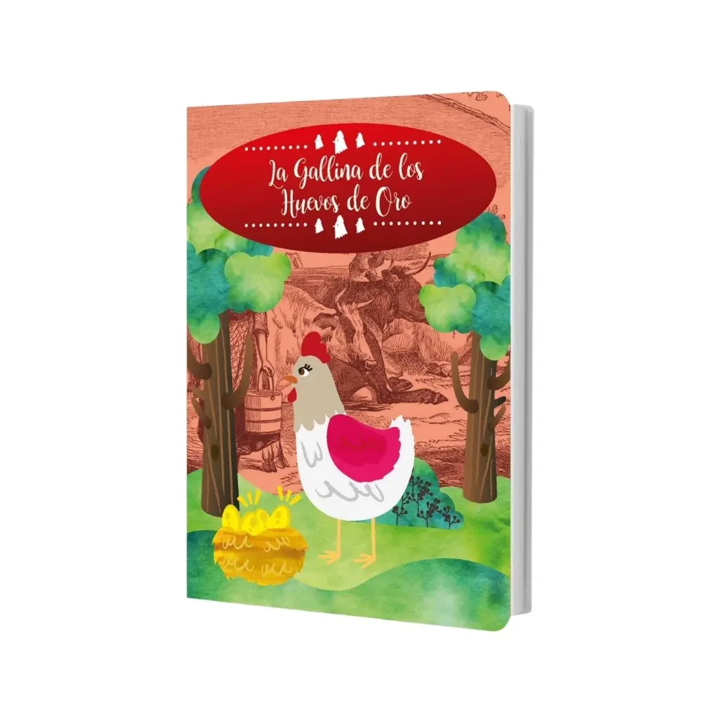 [2822-la gallina] LIBRO CUENTOS CLASICOS UNIVERSALES 10 Pag- (la gallina huevos oro)