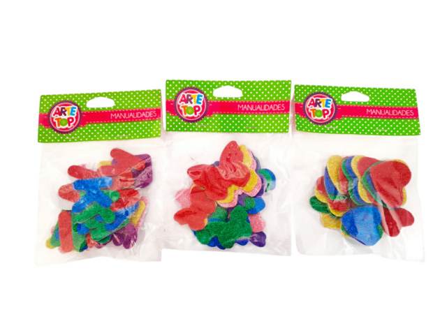 [3457-letras] Figuras de goma eva glittler -Art Top (letras)
