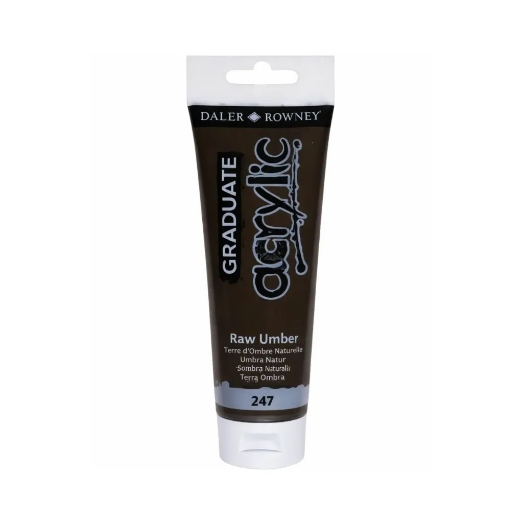 [kit-5058-sombra natural 247] Caja 3 acrílicos Graduate mezcladores 120ml - Daler Rowney (sombra narutal 247)
