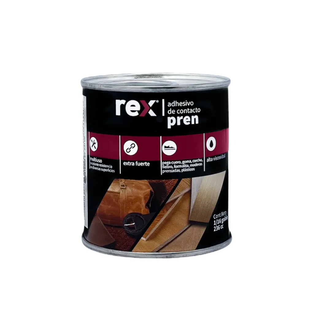 [kit-5121] Caja 6 unidades Adhesivo de contacto pren 1/16 240cc - Rex