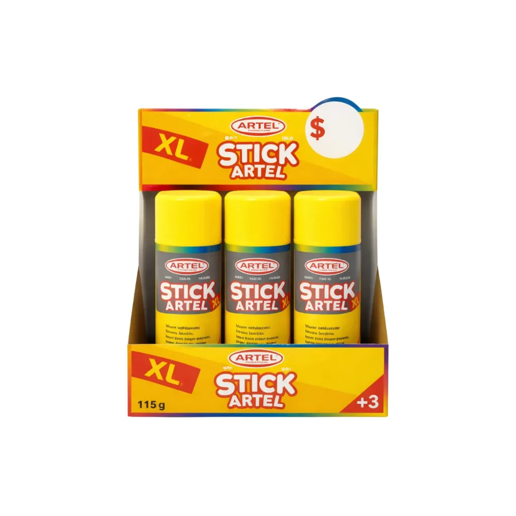 [kit-1445] Caja 6 unidades Adhesivo en barra 115gr - Artel