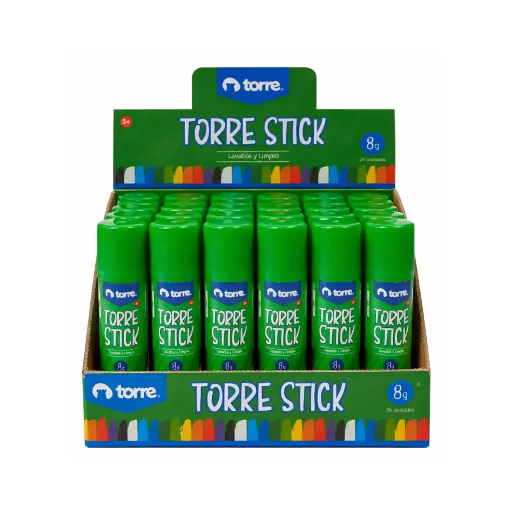 [kit-2533] Caja 24 unidades Adhesivo en barra 8gr - Torre / 25536