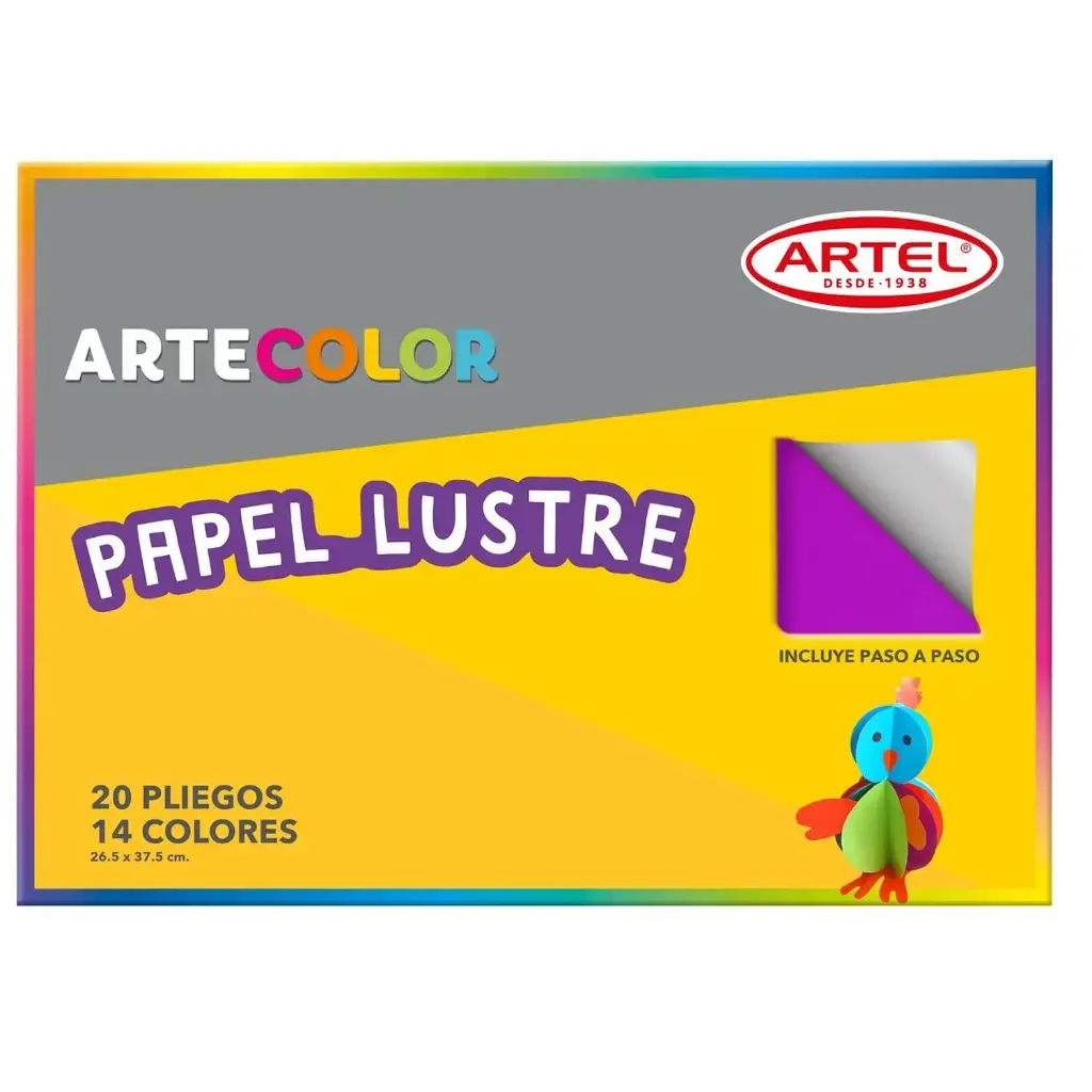[kit-339] Caja 15 unidades papel lustre block - Artel