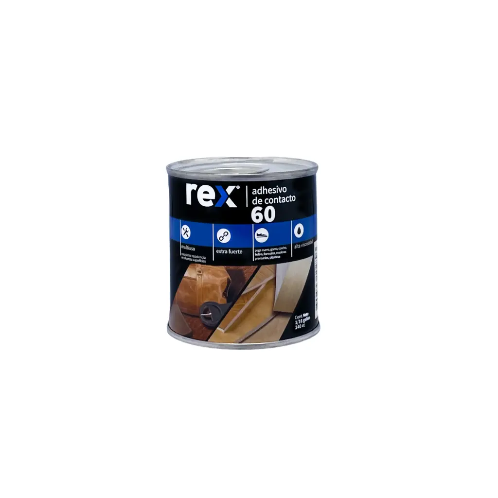 [kit-1443] Caja 24 unidades Adhesivo de contacto 60 1/16 240cc - Rex