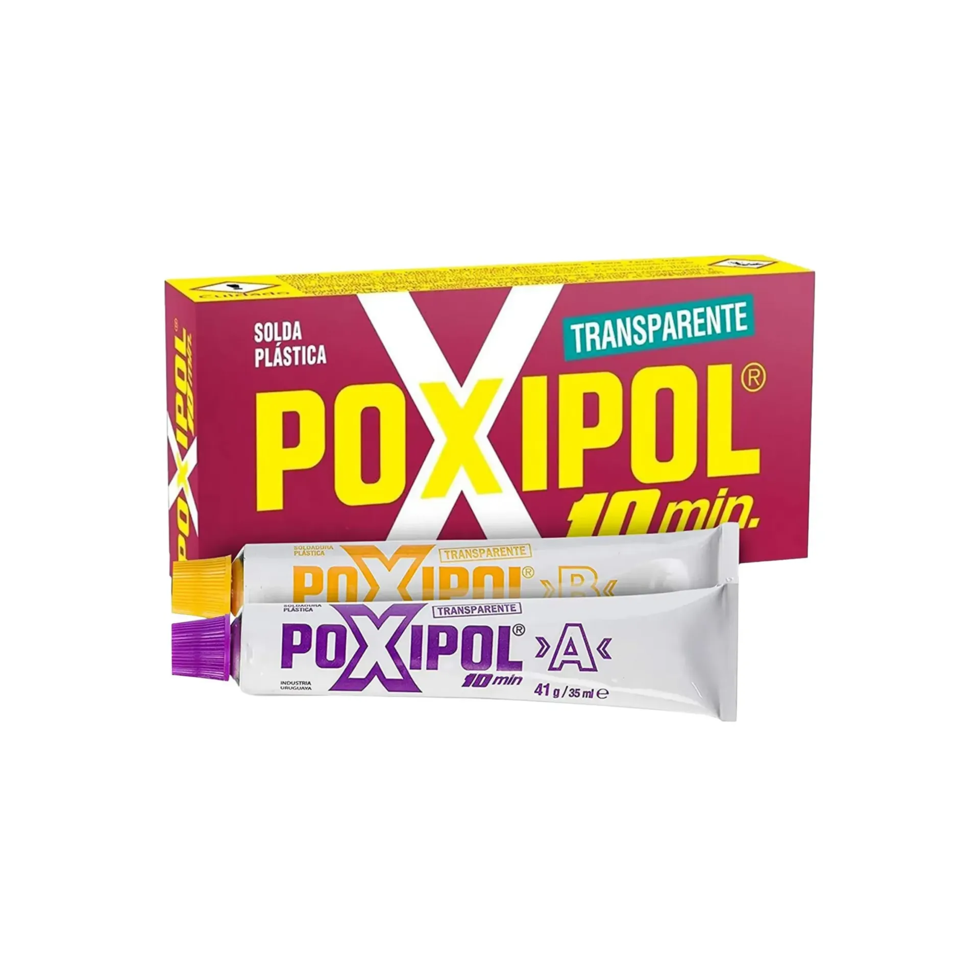 [kit-4578] Caja 6 unidades Adhesivo transparente 14ml - Poxipol