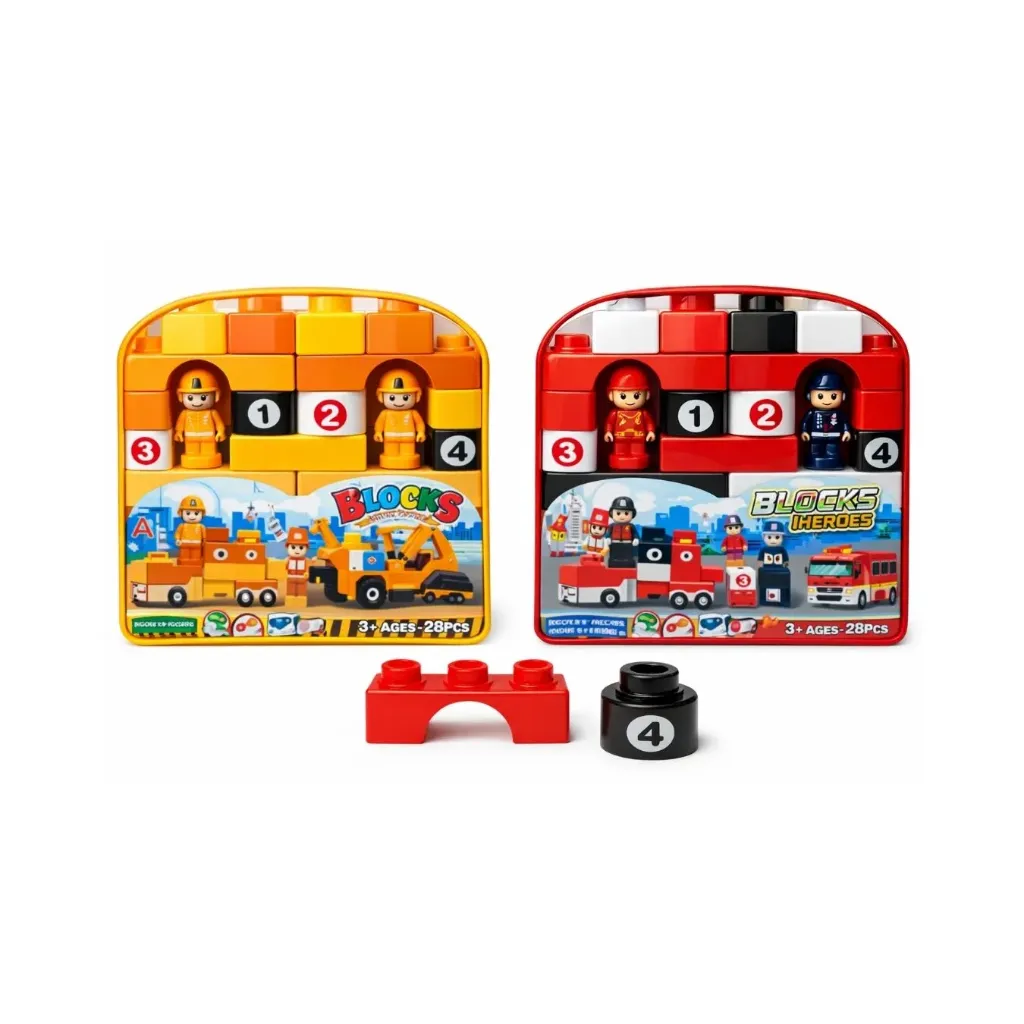 Caja 96 unidades bloques de construcción bombero - Finger / AA3393