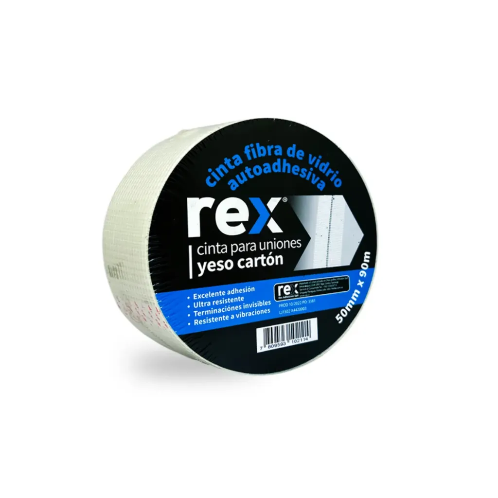 [kit-124] Caja 24 unidades cinta tapajuntas 50mm 90mts - Rex / 30482