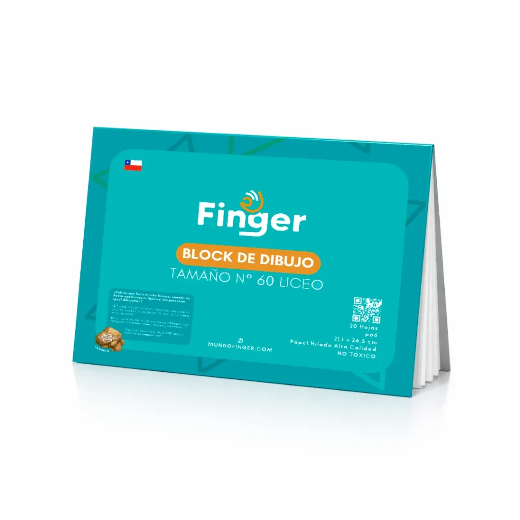 [kit-5140] Caja 80 unidades Block dibujo liceo 60 20 hojas - Finger / AACL09