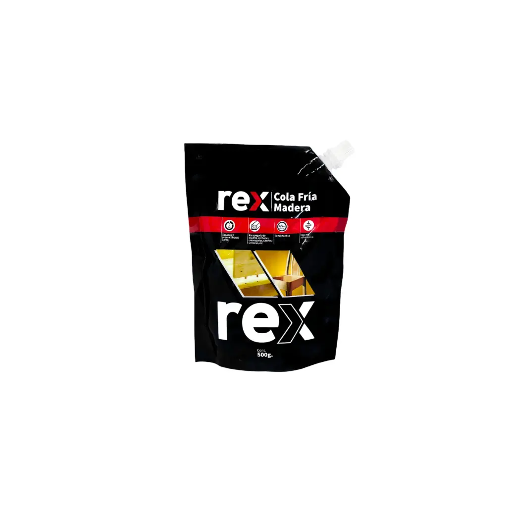 Caja 16 unidades cola fría madera 500gr - Rex / 30309