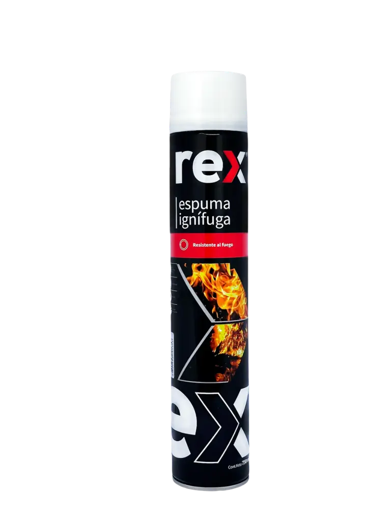 [kit-4881] Caja 12 unidades espuma ignifuga para pistola 750ml - Rex / 30449