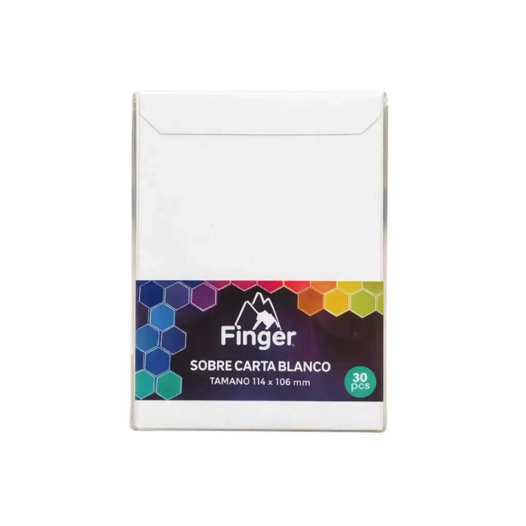 [kit-445] Pack 50 unidades Sobre tamaño carta blanco - Finger / AA3508