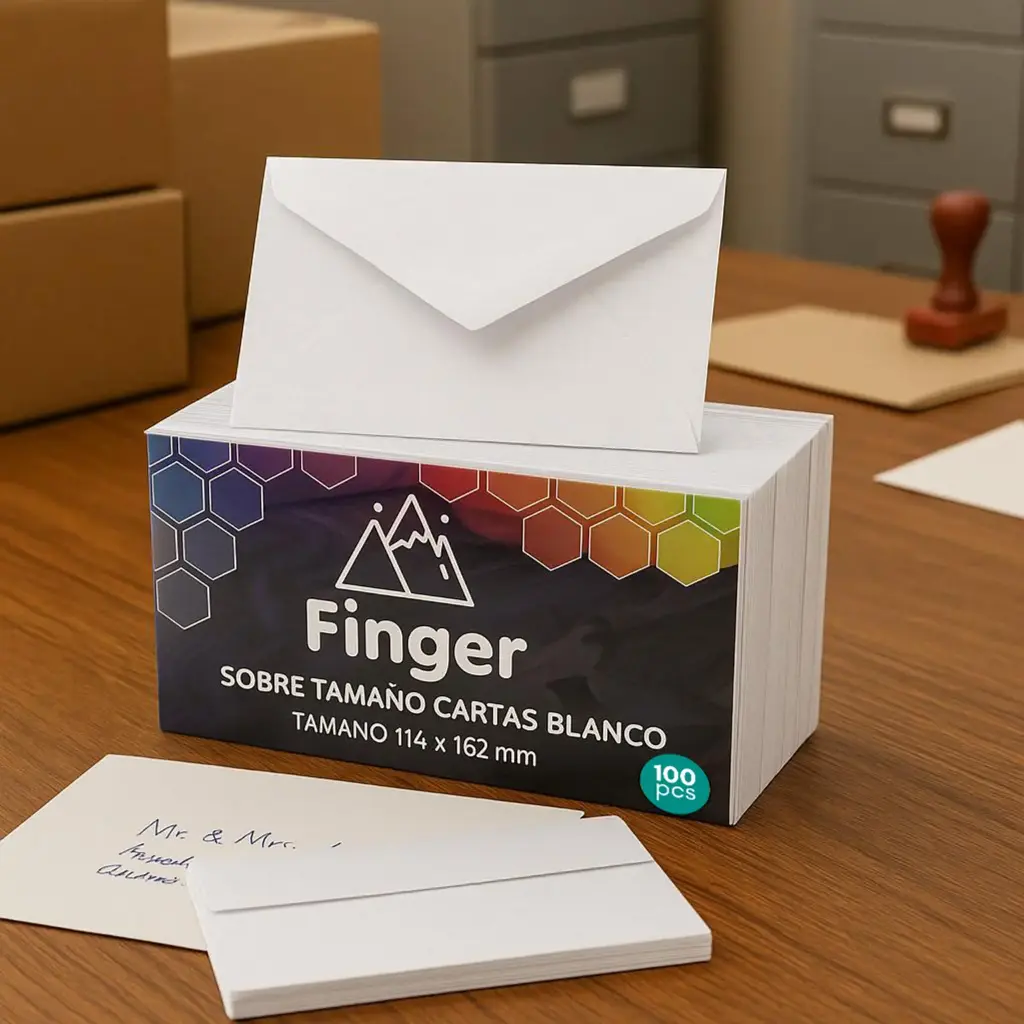 Pack 100 unidades sobre carta 114x162mm - Finger / AA3509-1