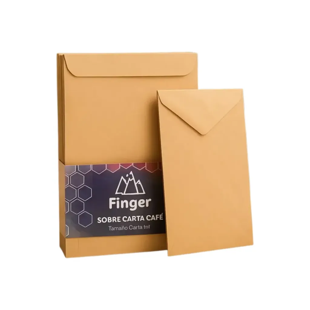 Pack 50 unidades Sobre tamaño carta café - Finger / AA3509