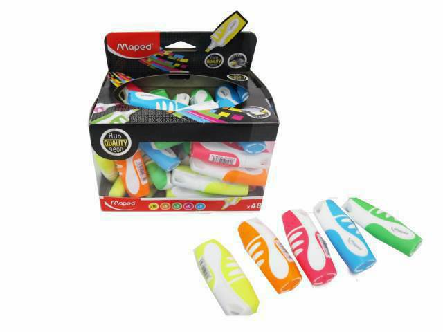 [kit-4521] Caja 48 unidades DESTACADOR POCKET SURTIDO SET 48 - MAPED