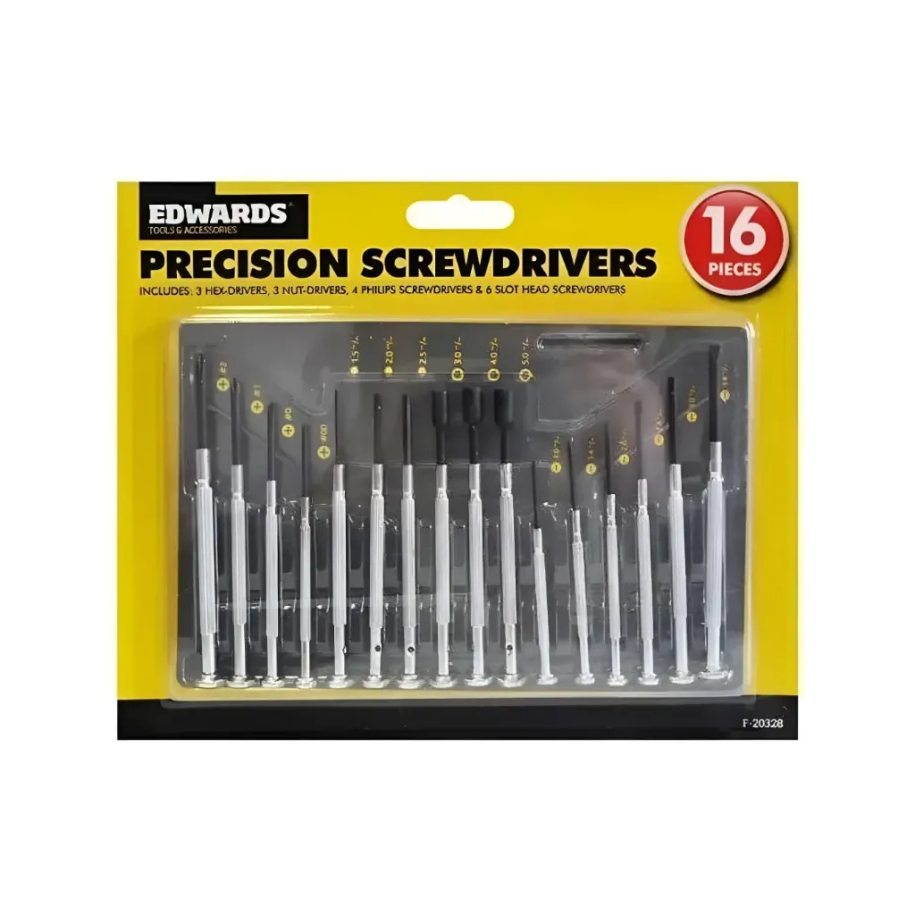 [kit-4575] Caja 120 unidades herramienta destornillador 16 pcs precisión - Aladdin / HS-137