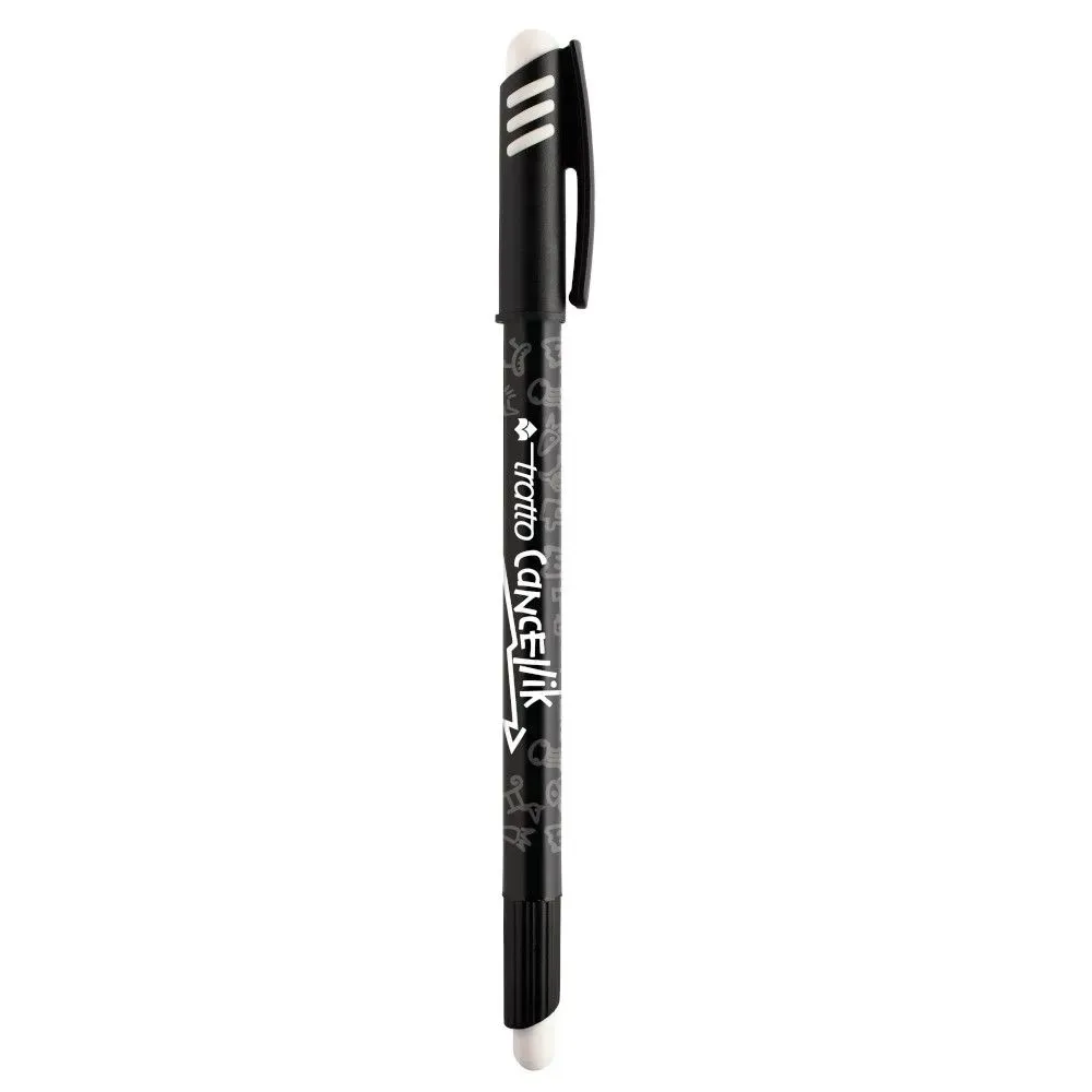 [kit-2879-negro] Caja 12 unidades Lápiz borrable cancellik - Tratto (negro)