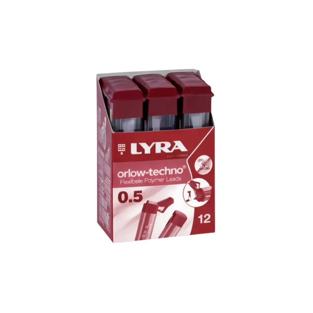 Caja 12 unidades Mina de repuesto 0.5mm HB 2B B - Lyra