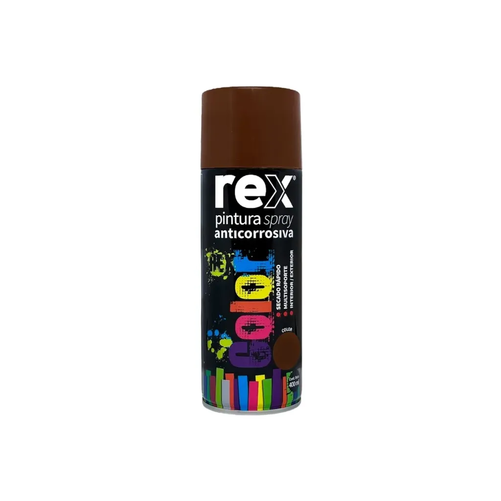 [kit-3908] Caja 6 unidades Pintura spray anticorrosiva rojo 400ml - Rex / 60037