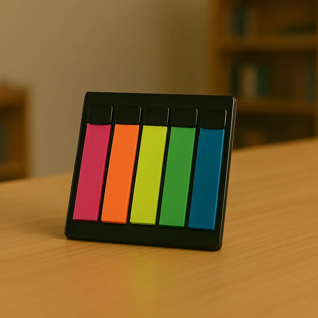 Caja 36 unidades separador bandera 5 colores - Finger / AA2787