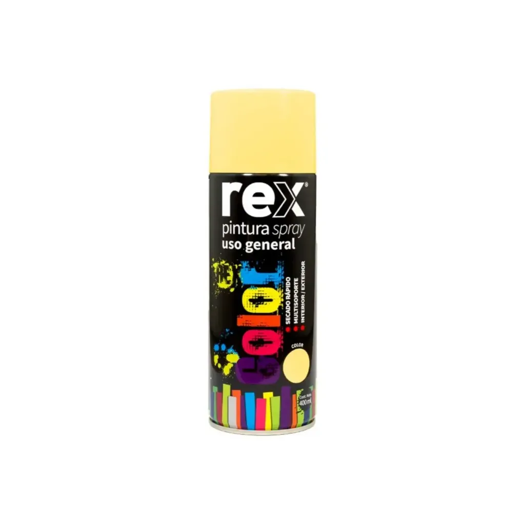 [kit-3827] Caja 6 unidades Pintura spray uso general beige 400ml - Rex / 60006