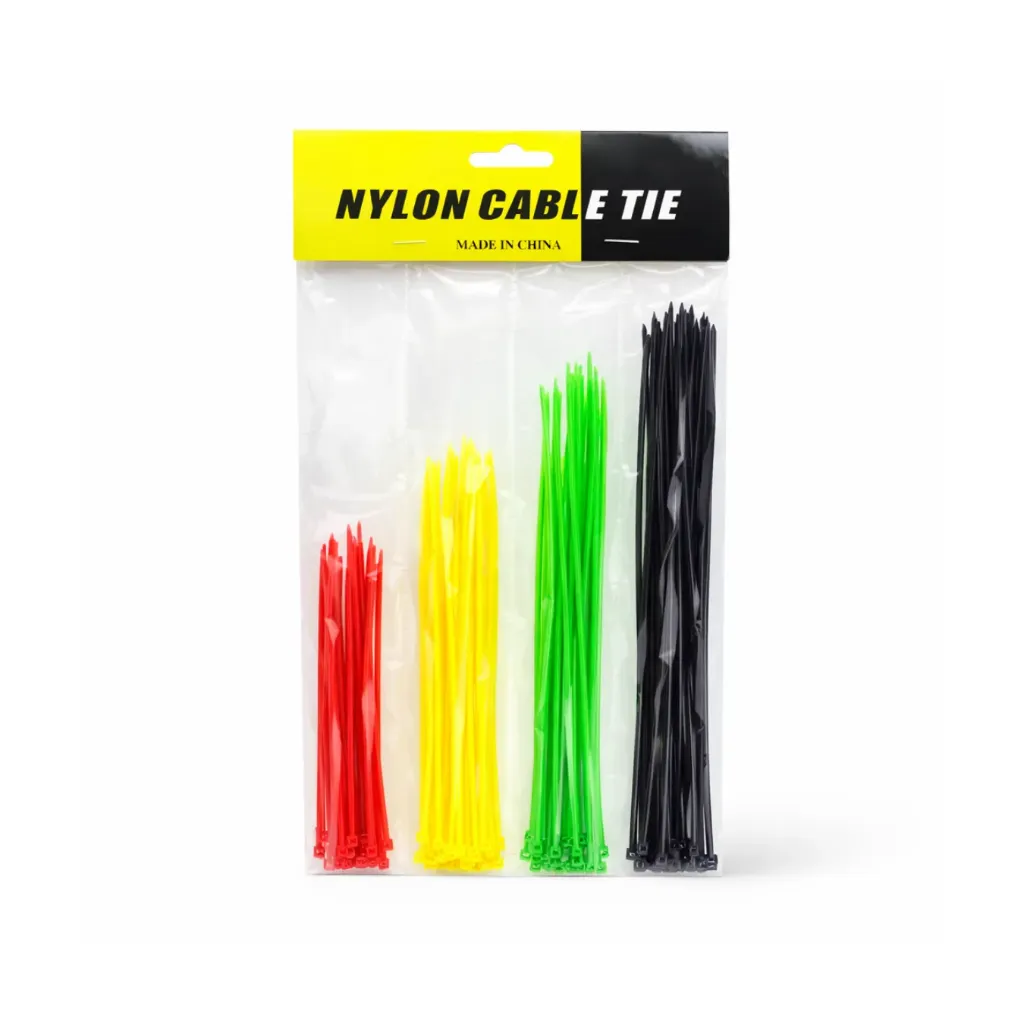 [kit-4107] Caja 10 unidades Set 40 amarra cable 10/15/20/25cm colores - Aladdin / 116577