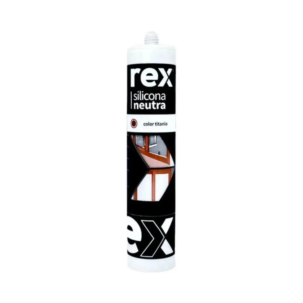 [kit-4628] Caja 12 unidades Silicona neutra titanio techo/canal 300cc - Rex / 30429