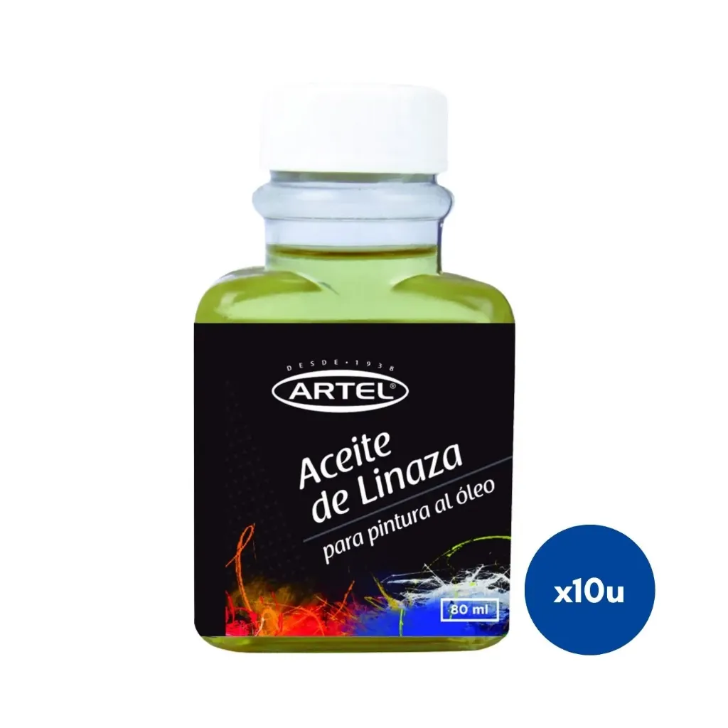[kit-4638] Caja 10 unidades Aceite de linaza 80ml - Artel
