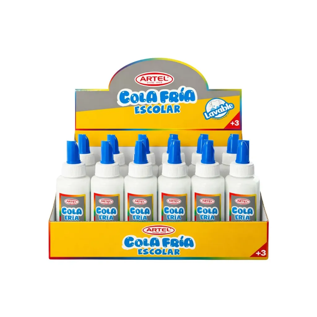 [kit-1853] Caja 12 unidades Cola fría 40g uso escolar - Artel