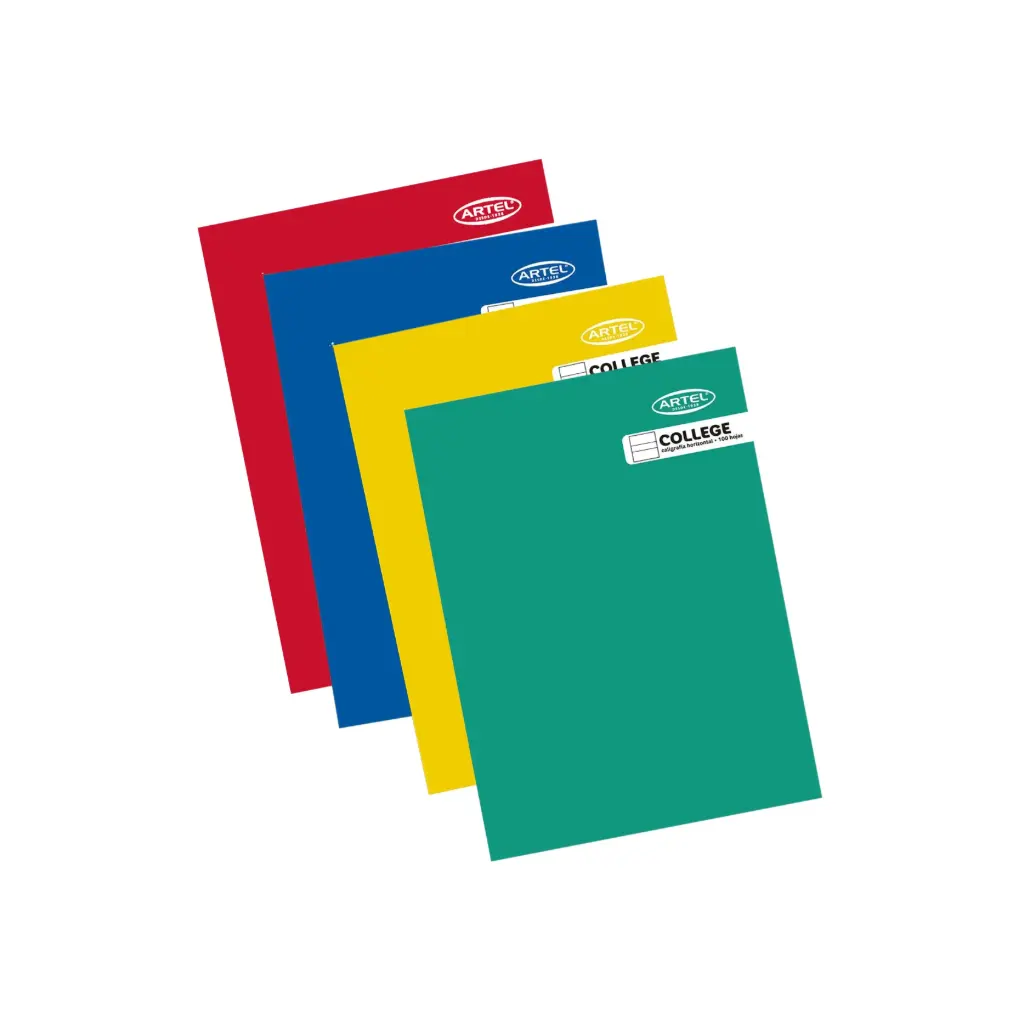 Pack 10 unidades Cuaderno college 100 hojas - Artel