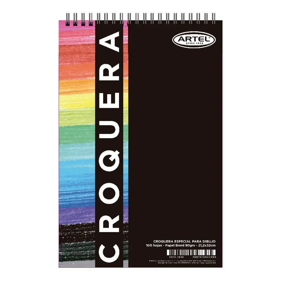 [kit-4899] Pack 8 unidades Croquera 100 hojas carta bond - Artel