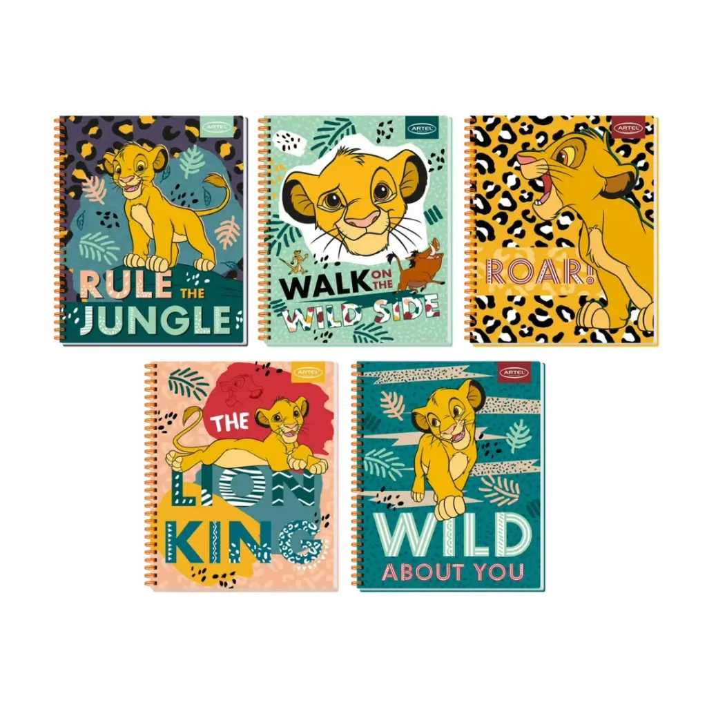 [kit-5240] Pack 10 unidades Cuaderno Universitario Disney 7mm 100 hojas - Artel