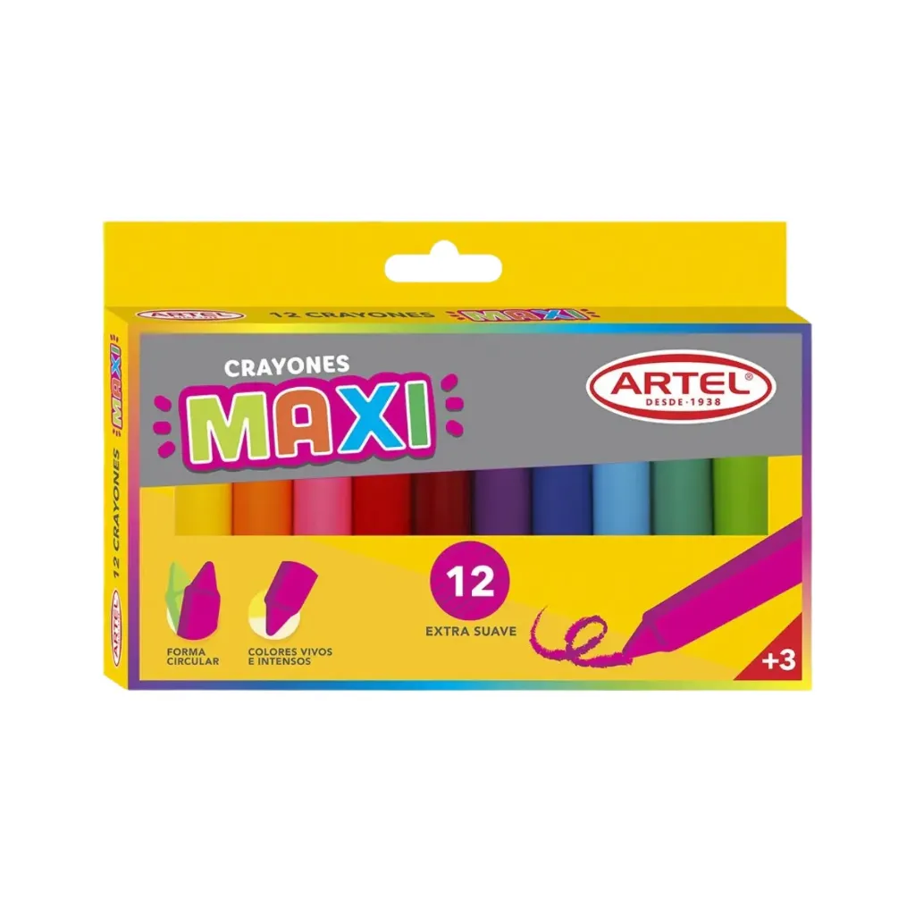 [kit-2698] Caja 20 unidades Set lápiz de cera grueso - Artel