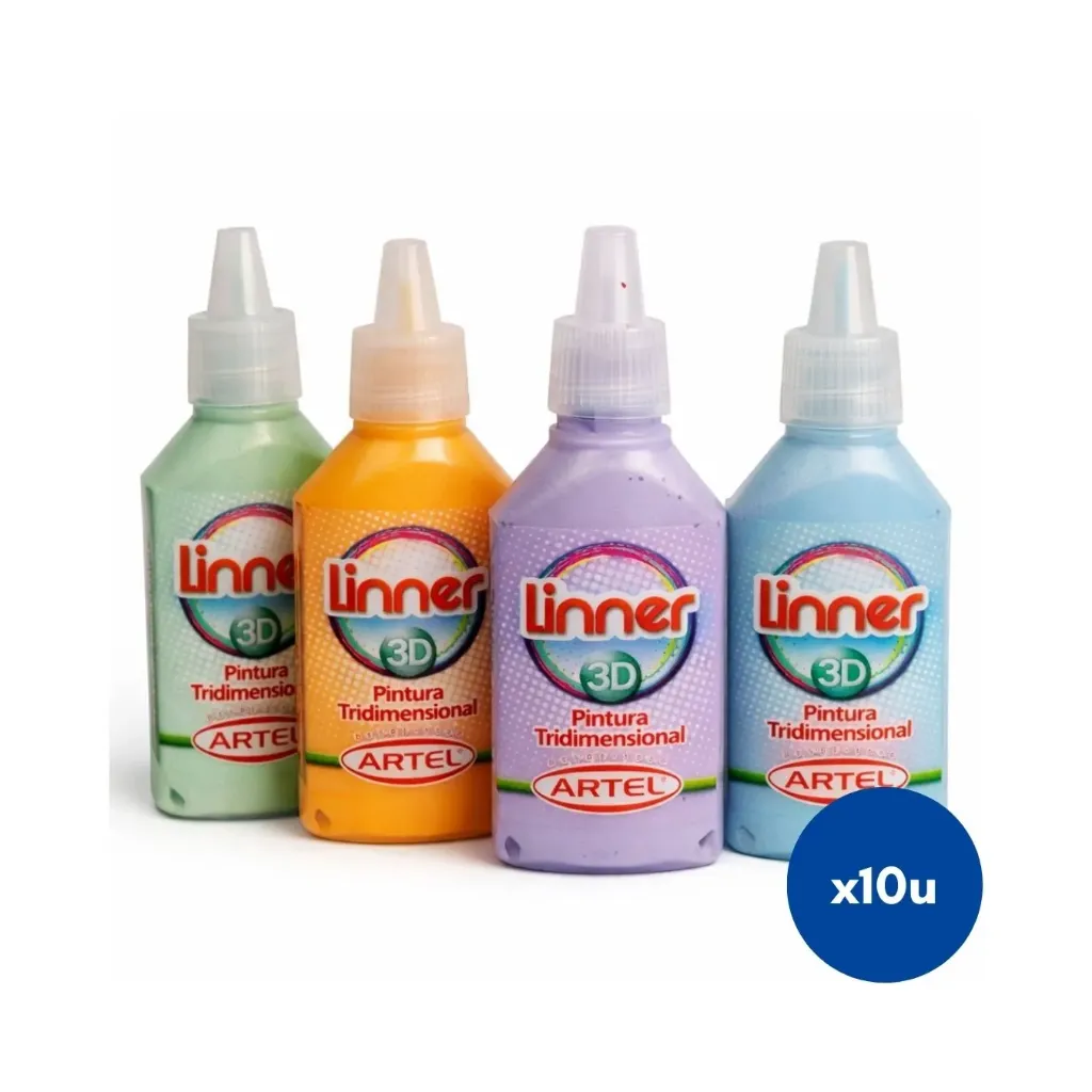 [kit-3237] Caja 10 unidades Pintura 3D - Artel