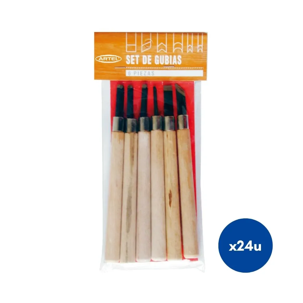 [kit-1243] Caja 24 unidades Set gubias - Artel