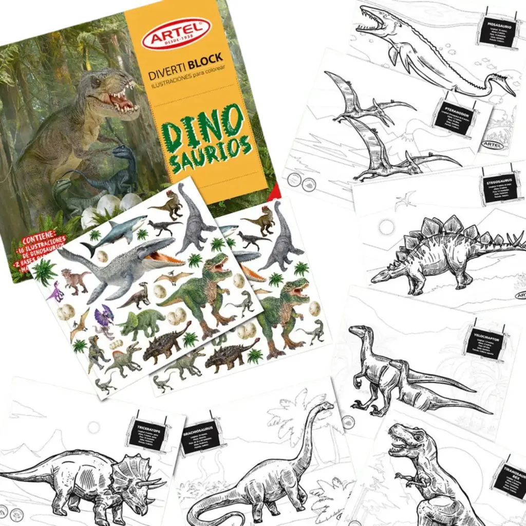 Pack 5 unidades Block 99 dinosaurios - Artel