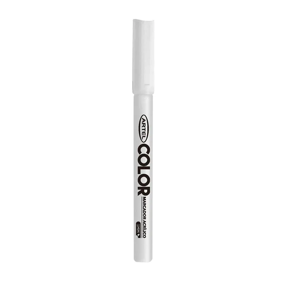 [kit-4567-blanco] Pack 10 unidades Lápiz acrílico colores 1mm - Artel (blanco)