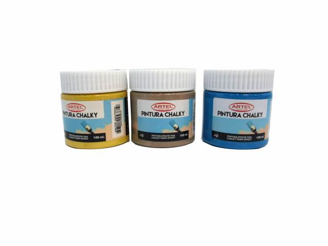 Pack 6 unidades Pintura chalky 100 ml - Artel