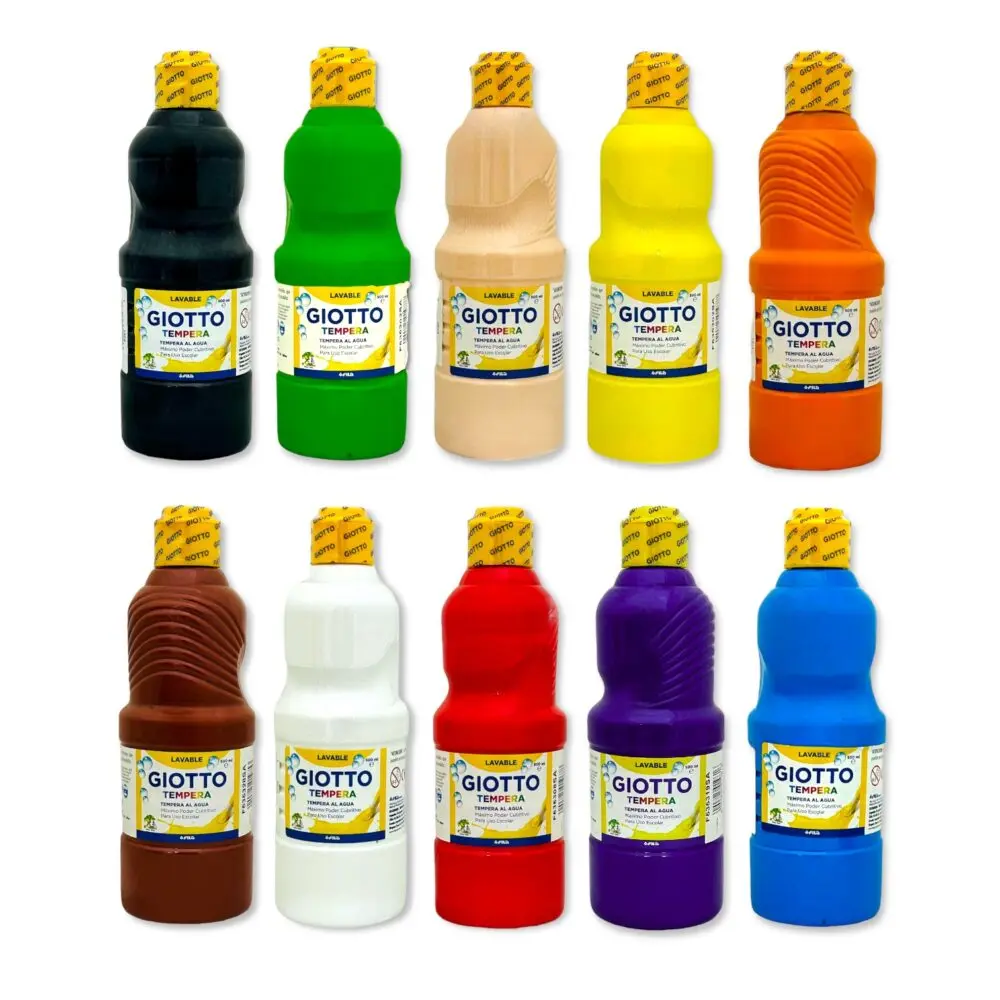 Caja 6 unidades Témpera color 500ml - Giotto