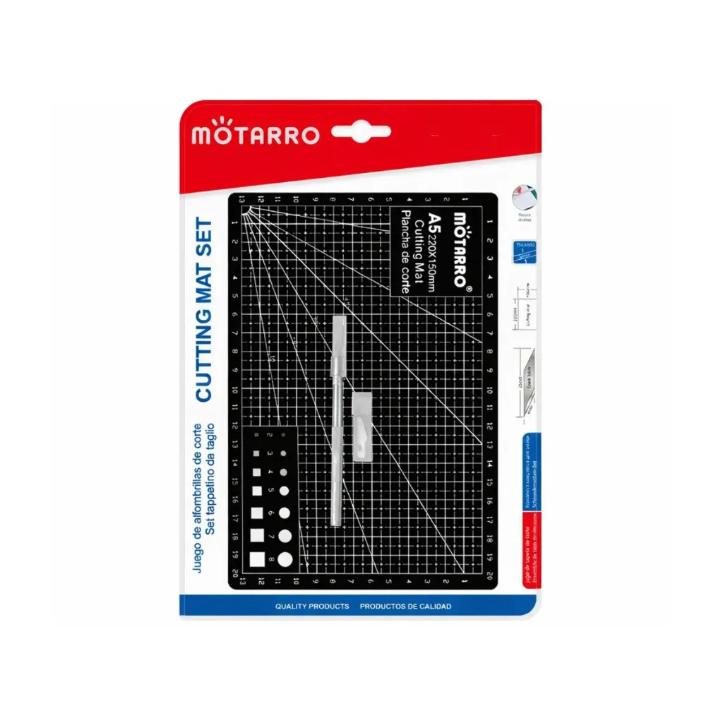 Caja 6 unidades BASE DE CORTE A5 15X22CMS CUADRICULADA CM ME047-4