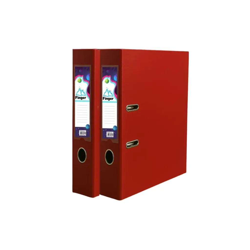 [kit-46] Caja 10 unidades Archivador burdeo oficio lomo angosto - Finger / AA3714