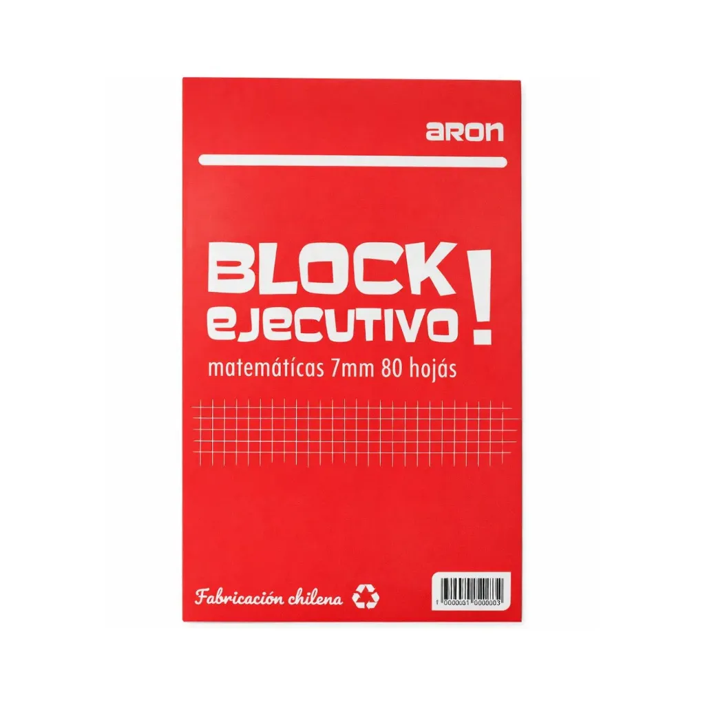 Pack 10 unidades Block prepic 80 hojas 7mm oficio bca - Aron