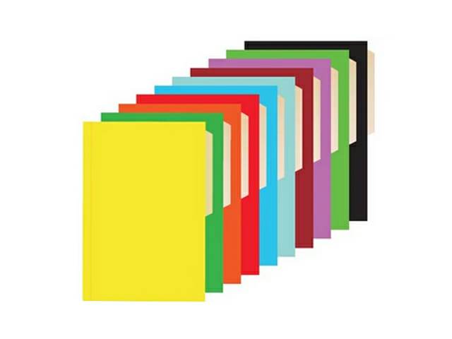 Pack 10 unidades Carpetas cartón colores - Aladdin