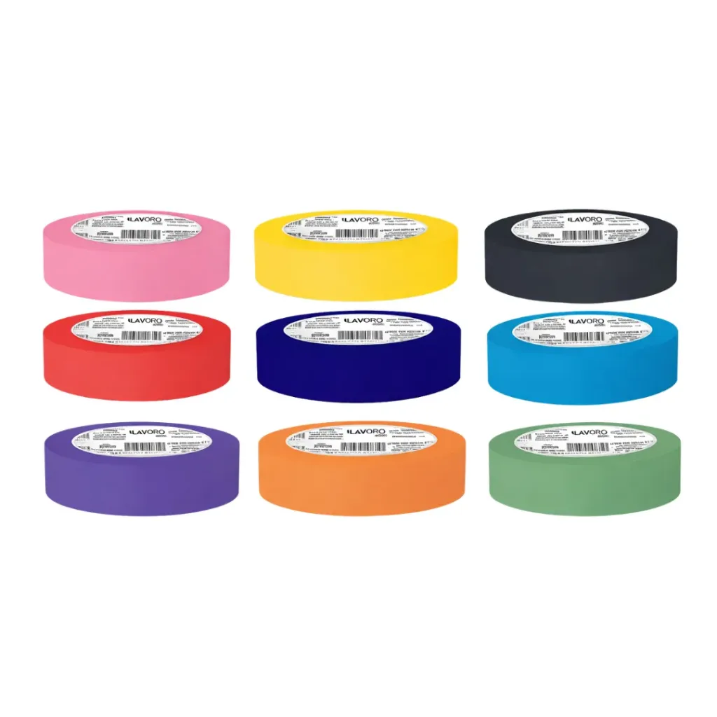 [kit-2821-negro] Pack 12 unidades Cintas ADH masking colortape 3/4"x30m - Lavoro (negro)