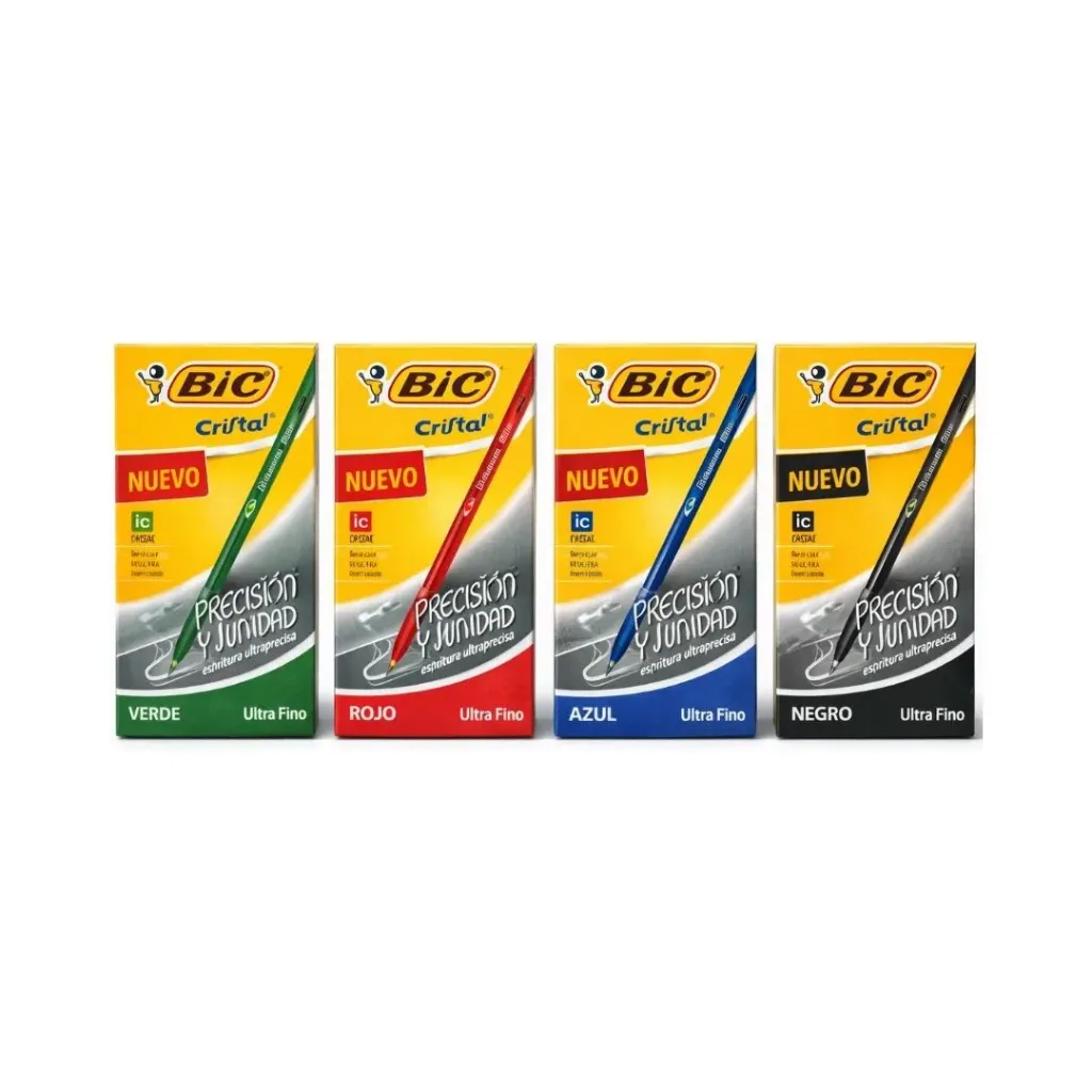 [kit-3663-negro] Caja 12 unidades Lápiz pasta ultra fino - Bic (negro)