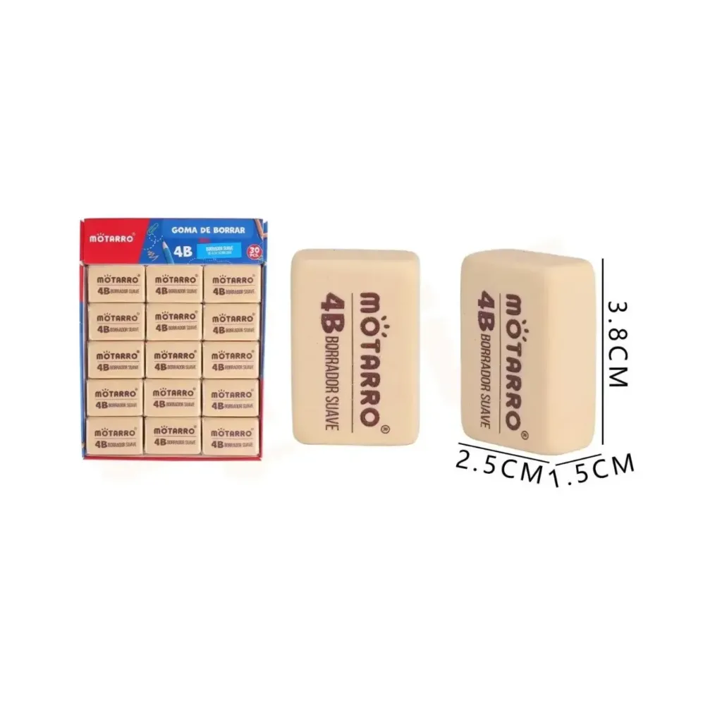 Caja 30 unidades GOMA BORRAR MIGA MOTARRO 160745